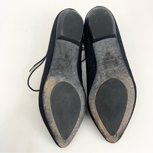 Eileen Fisher Loop 2 Suede Tweed Print Lace Flats Women's Size 8.5 - Picture 10 of 13